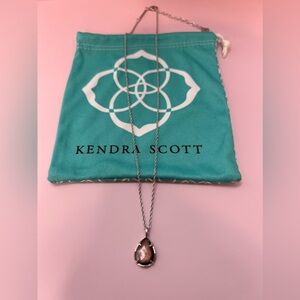 Kendra Scott - Tear Drop Necklace in Silver. 18 Inch Chain with 2 Inch Extender